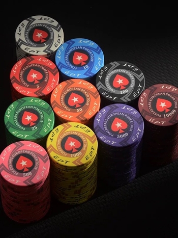 Prilagođeni keramički žetoni za turnire s mat završnim premazom za Texas Hold'em klubove, izrađeni po vašem dizajnu