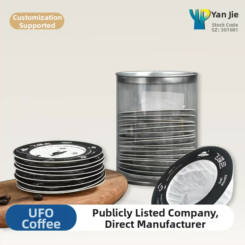 Yan Jie UFO filter papier na kávu pre pour-over a drip kávu, filter papier pre mletú kávu, UFO drip vrecúško v plechovke