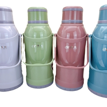 Termos casnic din plastic, capacitate 3,2 L, potrivit pentru cămine studențești, liner interior izolat