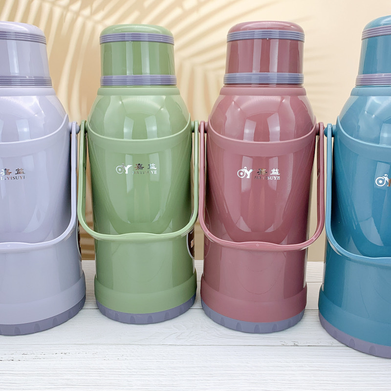 Termos casnic din plastic, capacitate 3,2 L, potrivit pentru cămine studențești, liner interior izolat