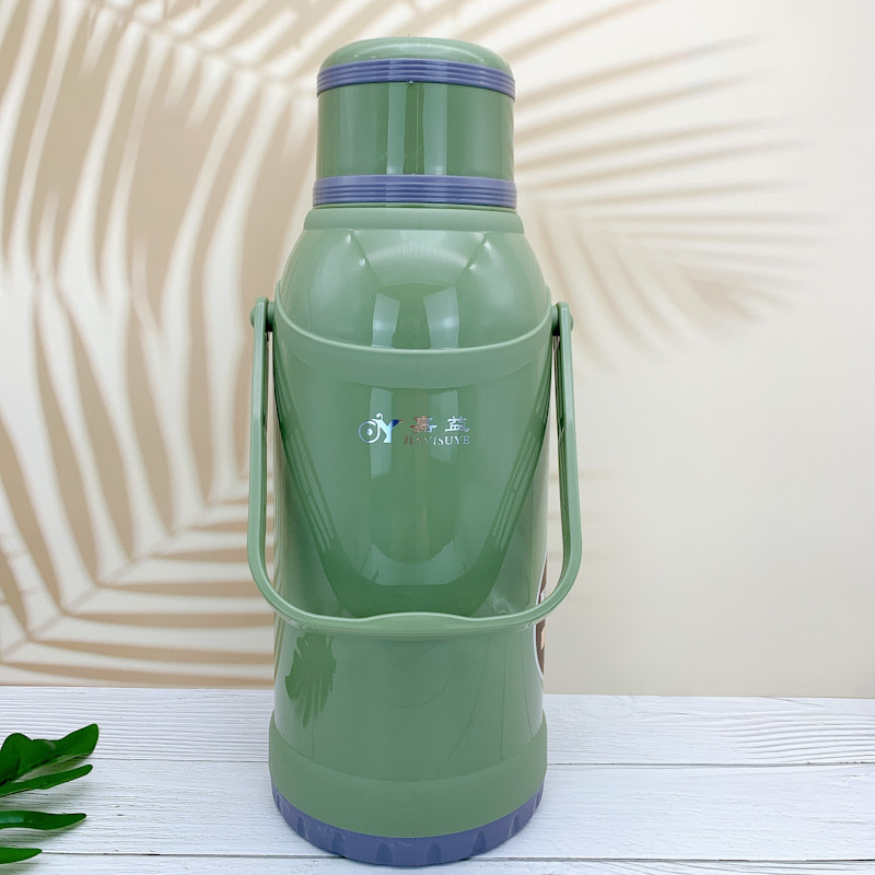 Termos casnic din plastic, capacitate 3,2 L, potrivit pentru cămine studențești, liner interior izolat