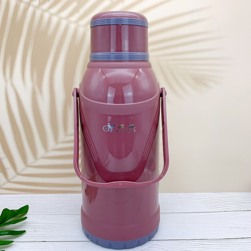 Termos casnic din plastic, capacitate 3,2 L, potrivit pentru cămine studențești, liner interior izolat