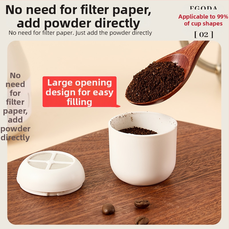Sada pour-over filter na kávu a čaj so sieťovým filtrom (bez papierových filtrov)