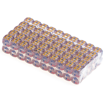 Prozirne akrilne kockice za bar igre, 15 mm