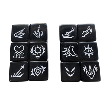 MTG kockice sa znakovima plus i minus, 16 mm, D6, s simbolom pravog kuta, višebojne, za matematičko učenje