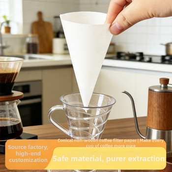 Filtru de cafea din Lyocell, tip V30, porție unică, Nr. 01, 50 de foi