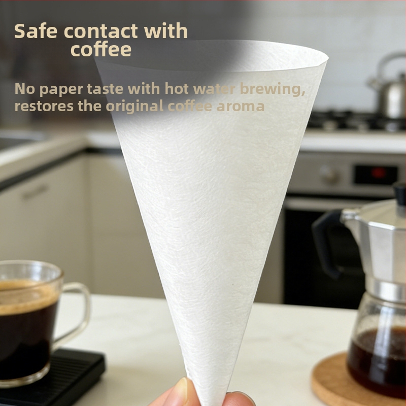 Filtru de cafea din Lyocell, tip V30, porție unică, Nr. 01, 50 de foi