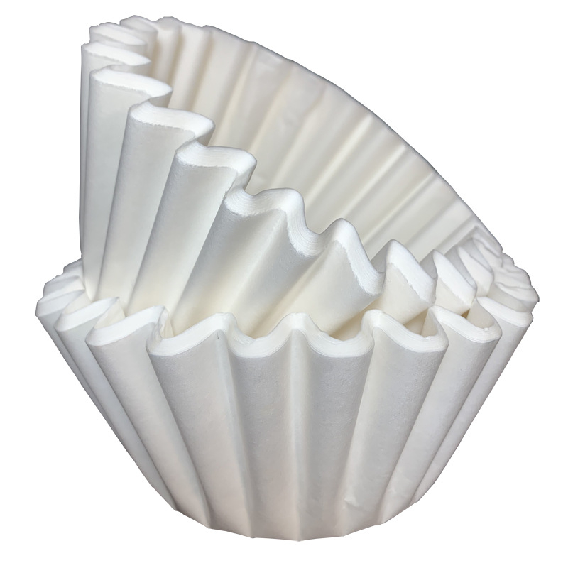 Filtru de cafea alb, în formă de bol, margine ondulată, 200 × 80 mm, 100 foi