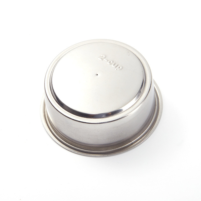 Filtru de cafea din oțel inoxidabil 304 pentru espresso, coș de filtrare presat de 51 mm, cu mâner