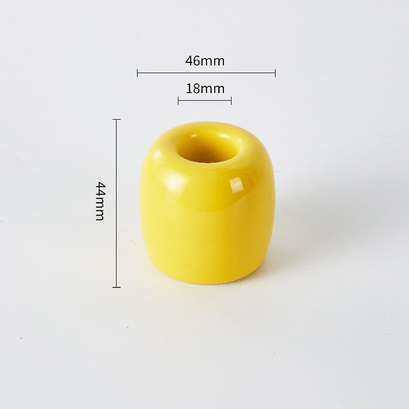 Set ceramic pentru periuțe de dinți, suport pentru pix și suport mini pentru flori uscate