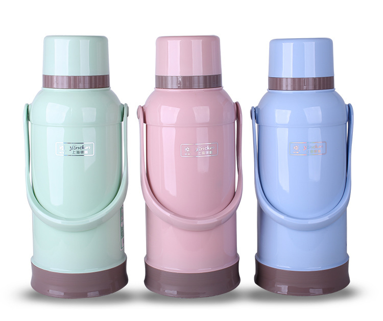 Termos izolat compact, stil retro, 3,2 L, portabil pentru eleve gimnaziu și liceu