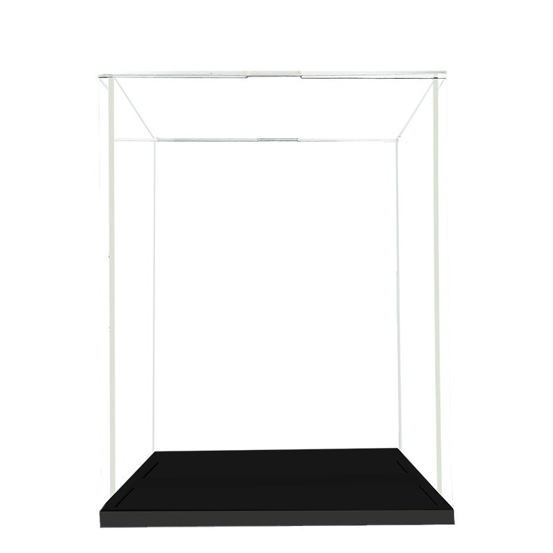 Cutie de afișare din acrilic pentru figurine – carcasă transparentă cu protecție împotriva prafului, 10×10×10 cm, 1 L, model jlc-41