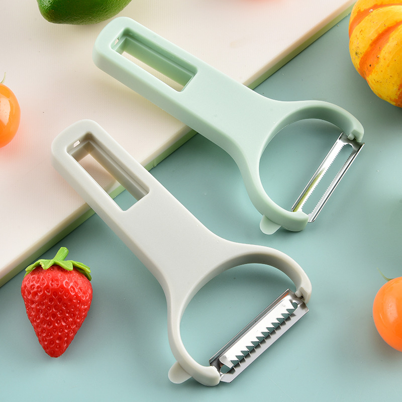 Set de 3 în 1: curățător pentru fructe și legume, cu răzuitor pentru cartofi