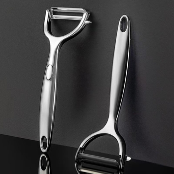 Peeler de bucătărie din oțel inoxidabil, multifuncțional, pentru uz casnic, potrivit pentru curățarea cartofilor, merelor și a altor fructe și legume.