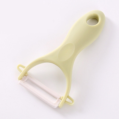 Curățător de fructe și legume multifuncțional, cu corp ceramic și ABS, pentru decojirea cartofilor, merelor și castraveților