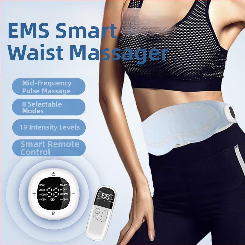 EMS pulsni masažer za struk s grijaćim pojasom, fizioterapijski pojas, mikrostrujni uređaj za kućnu fitness trening trbuha