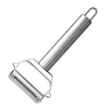 Curățător-răzuitor dublu din oțel inoxidabil – 2 în 1 pentru cartofi și fructe