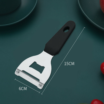 Cuțit de decojit din oțel inoxidabil, multifuncțional, cu feliator de pepene pentru bucătăria de acasă