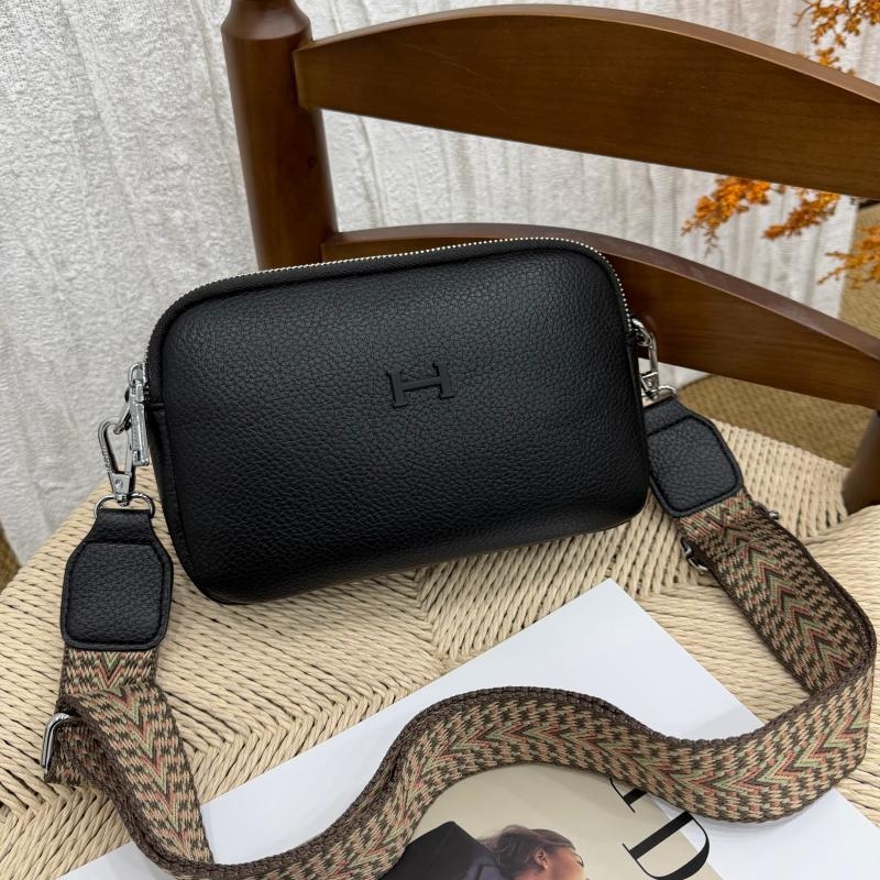 Kashlandi ženska crossbody torba, Lychee koža, srednja veličina, horizontalni kvadratni oblik, zatvarač, gradski minimalistički stil, proljeće-ljeto 2026