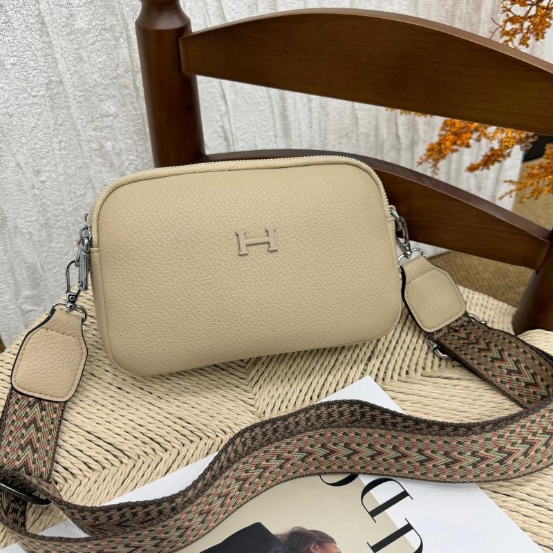 Kashlandi ženska crossbody torba, Lychee koža, srednja veličina, horizontalni kvadratni oblik, zatvarač, gradski minimalistički stil, proljeće-ljeto 2026