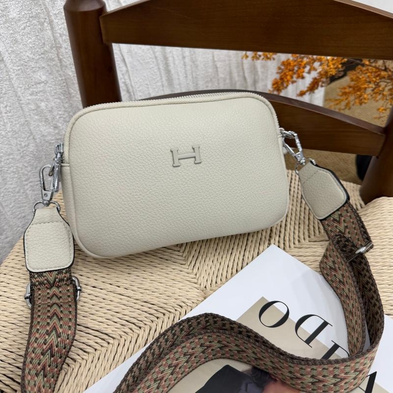 Kashlandi ženska crossbody torba, Lychee koža, srednja veličina, horizontalni kvadratni oblik, zatvarač, gradski minimalistički stil, proljeće-ljeto 2026