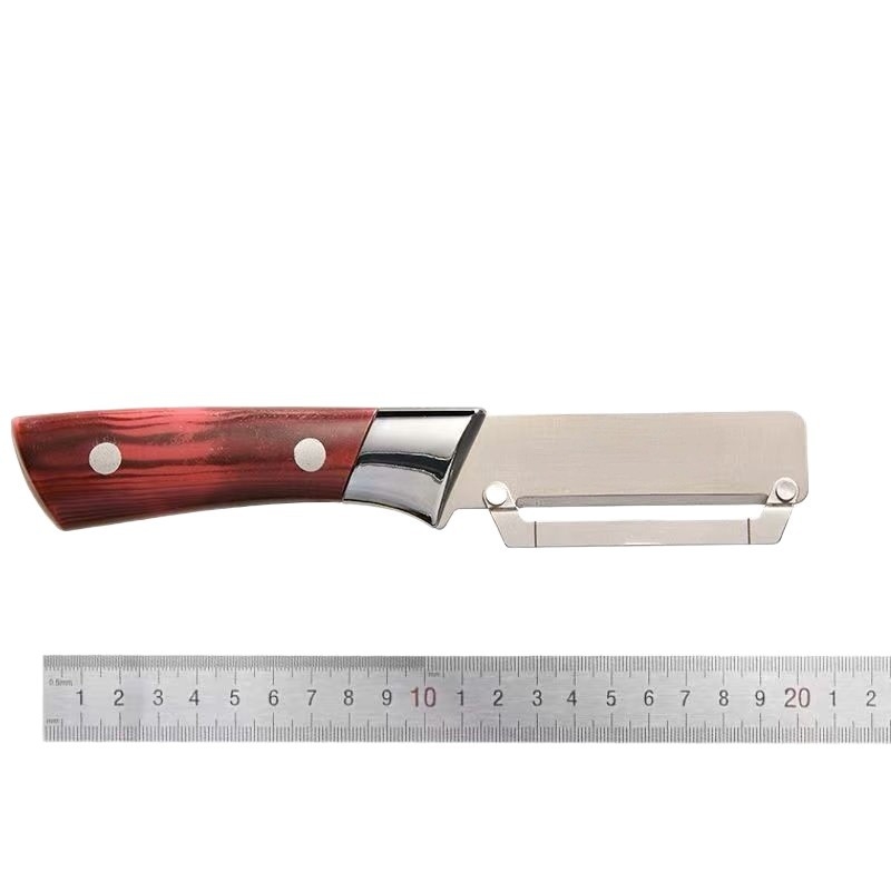 Cuțit de decojit din oțel inoxidabil 3Cr13, instrument de bucătărie pentru decojit zahăr din trestie, salată și dovleac