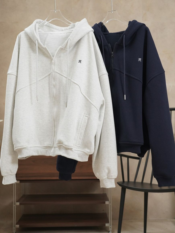 Seizprojects Ženski hoodie s kapuljačom i izvezenim natpisom, korejski casual sportski stil, širokog kroja