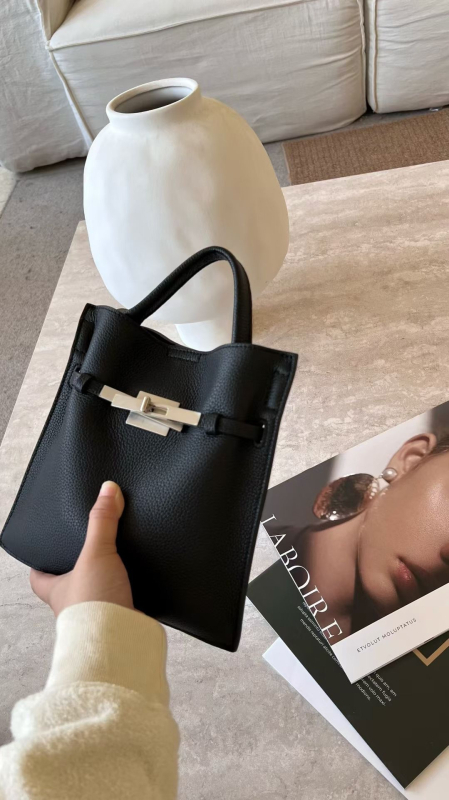 Bucket torba od kože prvog sloja, torbica za telefon, ženska vintage Kelly‑inspirirana torba, kompaktna ručna i crossbody torba