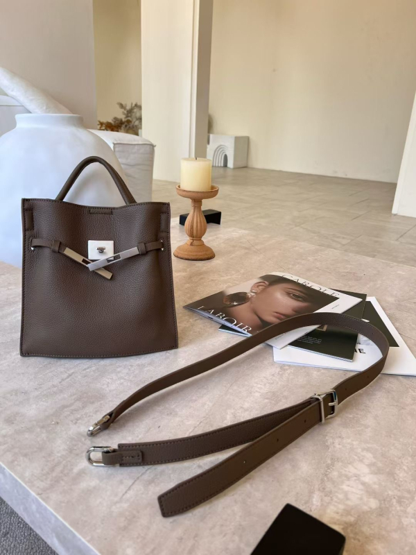 Bucket torba od kože prvog sloja, torbica za telefon, ženska vintage Kelly‑inspirirana torba, kompaktna ručna i crossbody torba