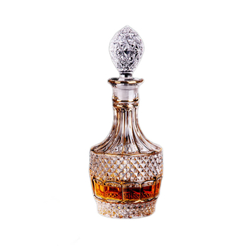 Set de pahare de vin din cristal, stil european, cu accente aurii, 6–10 bucăți; pentru bar sau uz casnic; pahare de brandy și whisky.
