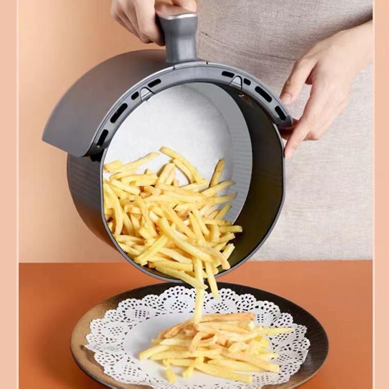 Fangcao Hârtie pentru Air Fryer cu Strat de Silicon, Cerc de Copt pentru Cuptor, Hârtie de Copt cu Barieră de Ulei