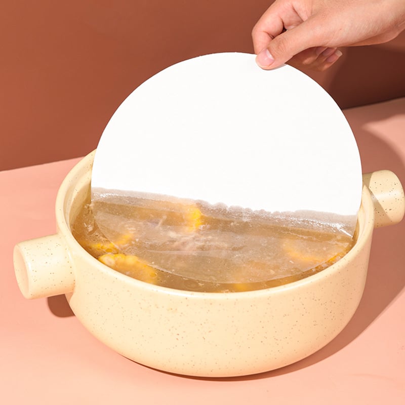 Rice Wood Hârtie absorbantă pentru ulei alimentar, filtru de supă, hârtie de bucătărie absorbantă