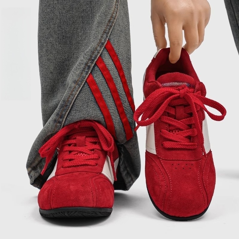 Crvene unisex tenisice s debelim potplatom, ljetne sportske i casual tenisice za parove, trendy
