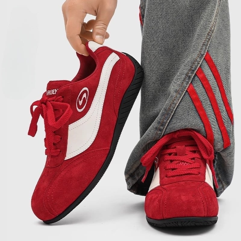 Crvene unisex tenisice s debelim potplatom, ljetne sportske i casual tenisice za parove, trendy