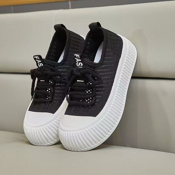 Ženske mrežaste tenisice za ljeto, prozračne, slip-on, s debelim potplatom