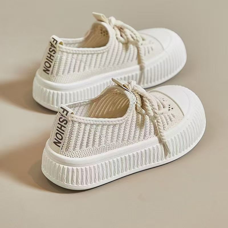 Ženske mrežaste tenisice za ljeto, prozračne, slip-on, s debelim potplatom