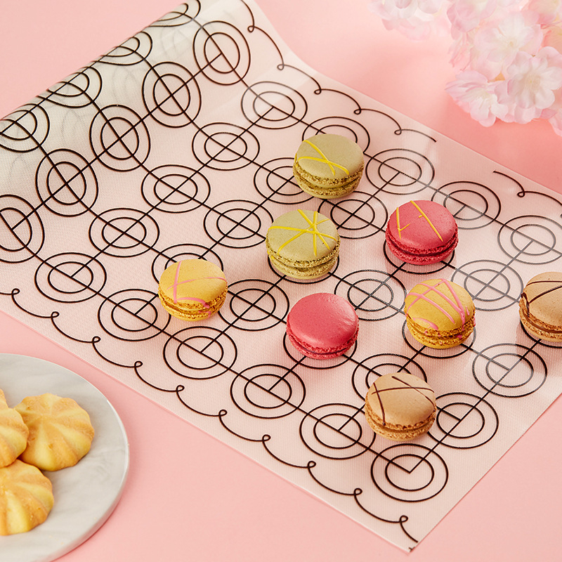 Covoraș silicon pentru coacere pentru macarons, blat antiaderent pentru frământat aluat, unealtă DIY de copt, covoraș siliconic pentru prăjit