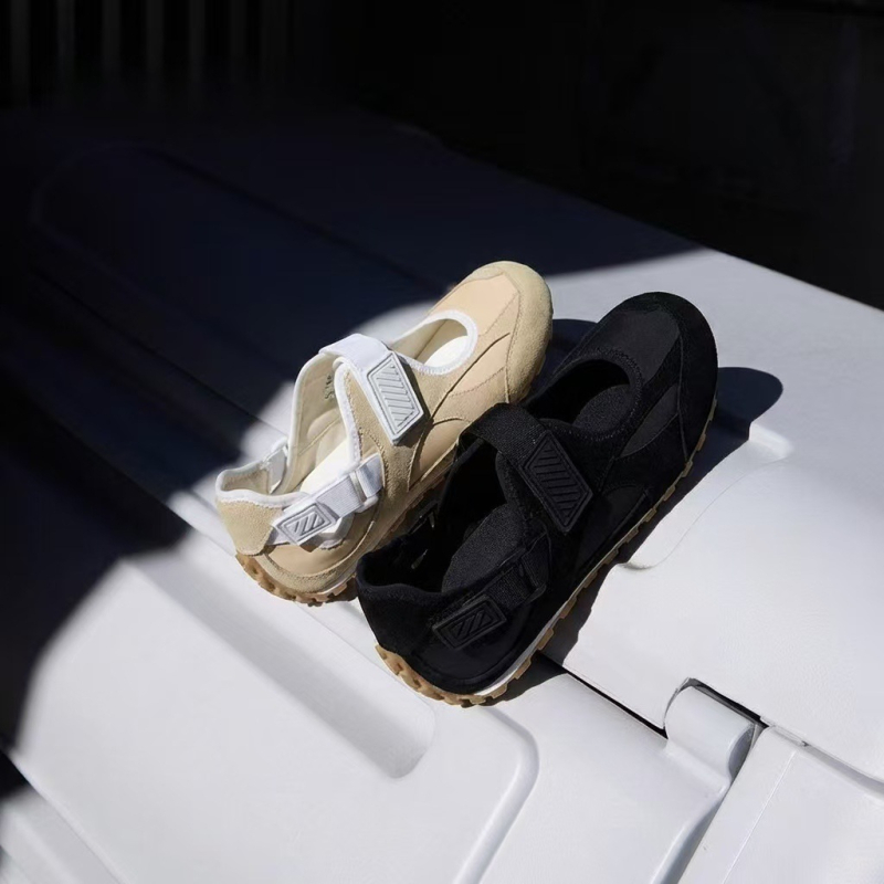 Ženske kožne barefoot tenisice Mary Jane, proljeće 2026., retro sportsko-casual tenisice s ugrađenim povećanjem visine