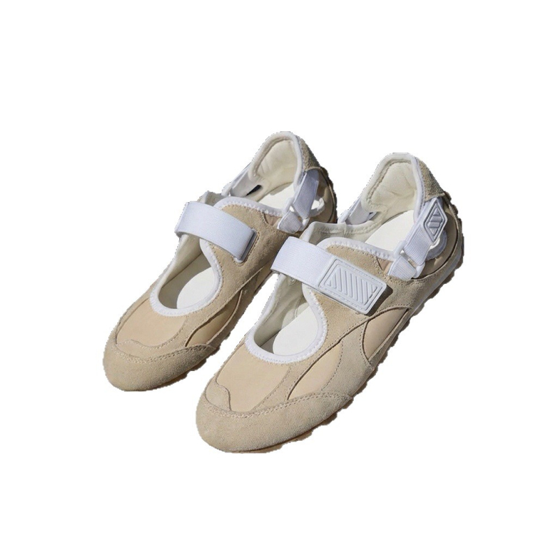 Ženske kožne barefoot tenisice Mary Jane, proljeće 2026., retro sportsko-casual tenisice s ugrađenim povećanjem visine