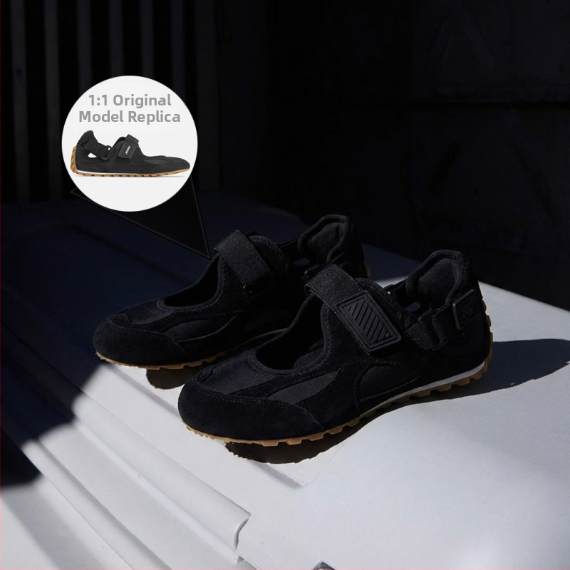 Ženske kožne barefoot tenisice Mary Jane, proljeće 2026., retro sportsko-casual tenisice s ugrađenim povećanjem visine
