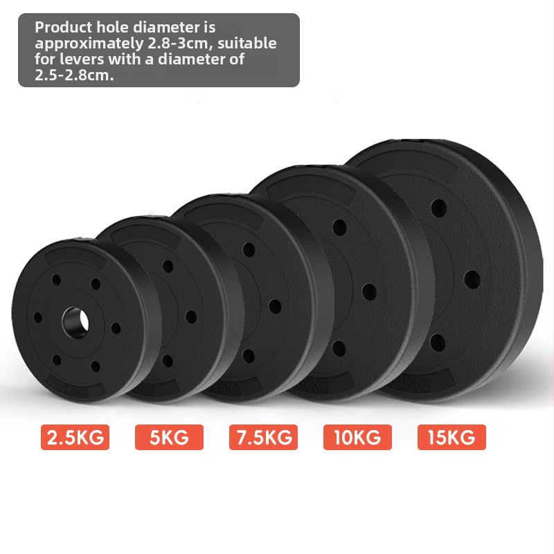 Ekologická sada činky s cementovým povrchom pre domáce posilňovanie, pre mužov aj ženy, hmotnosti 2,5–15 kg