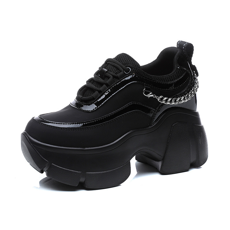 Ženske tenisice s povećanjem visine od 8 cm, retro debeli potplat, jesen 2025
