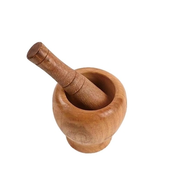Moară de usturoi din lemn pentru uz casnic, design clasic, dispozitiv multifuncțional pentru usturoi și plante aromatice: presă de usturoi, zdrobitor, râșniță și curățător de usturoi.