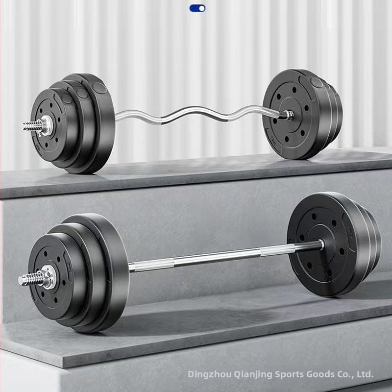 Qianjing gumové potiahnuté záťažové kotúče na činky a tyč, univerzálne otvory, 1–3 kg, fitness príslušenstvo