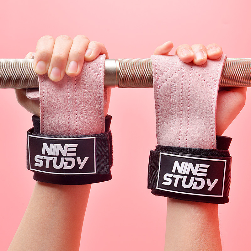 Kozne trake za mrtvo dizanje s fitness rukavicama za zgibove, zaštita dlanova i zapešća, protuklizni grip