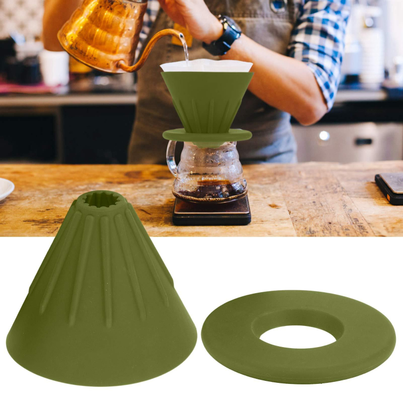 Filtru de cafea pliabil în formă de V pentru V60, silicon de calitate alimentară – set de filtre de cafea