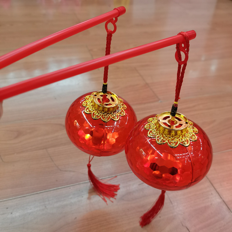 Felinar de mână pentru copii, Anul Calului — LED cristal mic, stil palat retro, jucărie pentru Anul Nou și Festivalul Lanternei