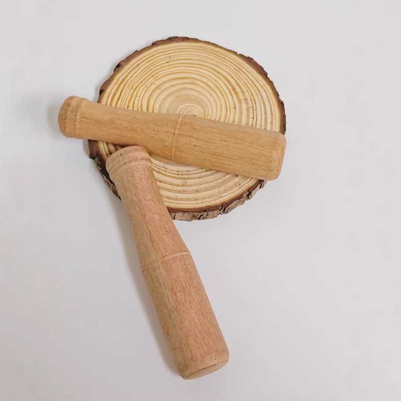 Mojar din lemn pentru usturoi, mortar din lemn de mahon, zdrobitor manual de usturoi, râșniță de susan din lemn masiv