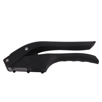 Presă de usturoi multifuncțională pentru bucătărie, cu curățător și tăietor de usturoi, funcție dublă, oțel inoxidabil, 19 × 6,5 × 3,5 cm
