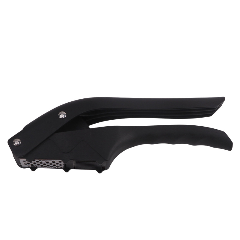 Presă de usturoi multifuncțională pentru bucătărie, cu curățător și tăietor de usturoi, funcție dublă, oțel inoxidabil, 19 × 6,5 × 3,5 cm